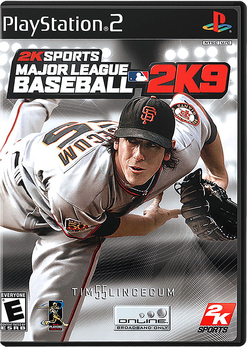Major League Baseball 2K9 box art for Playstation 2